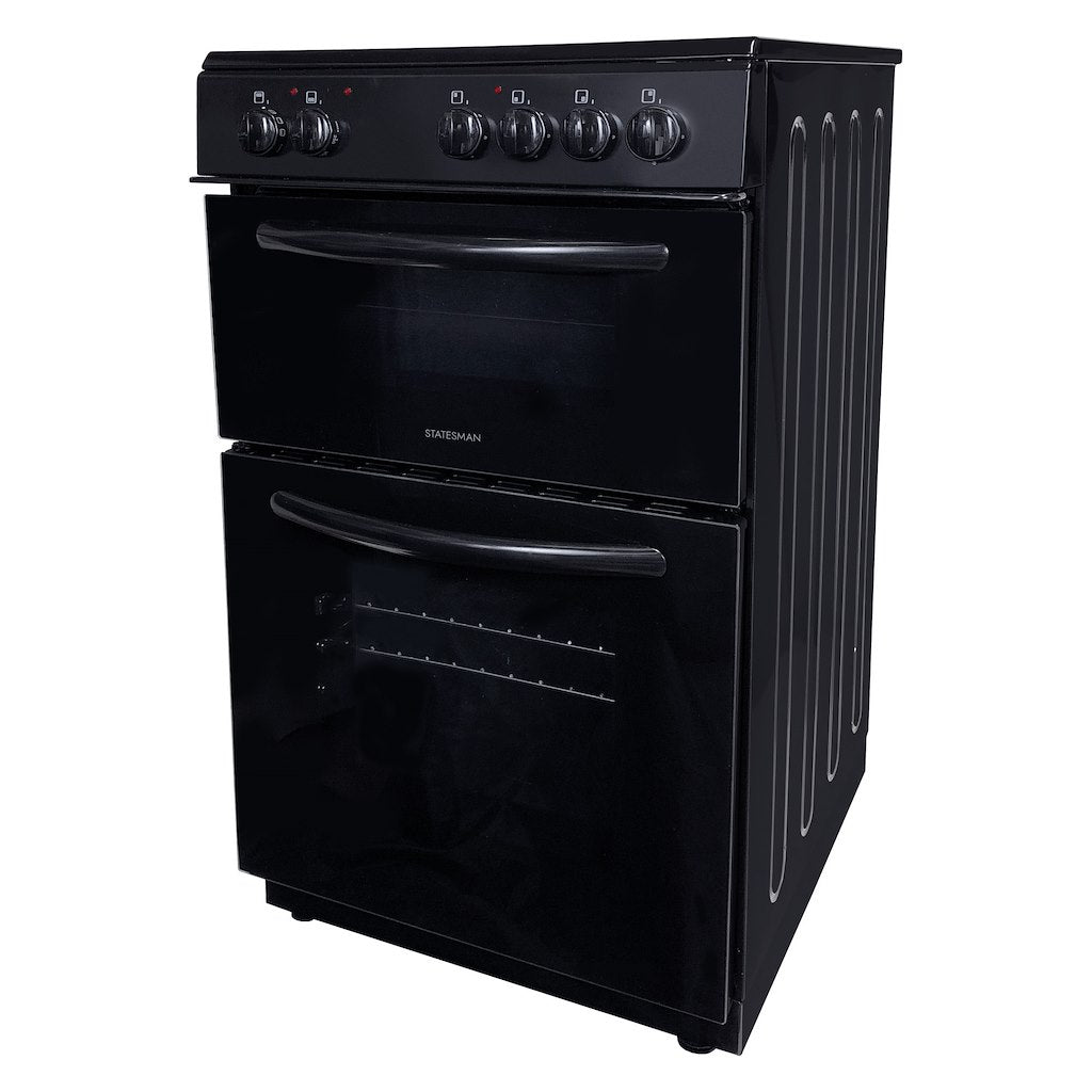 Statesman EDC50B 50cm Double Oven Electric Ceramic Cooker