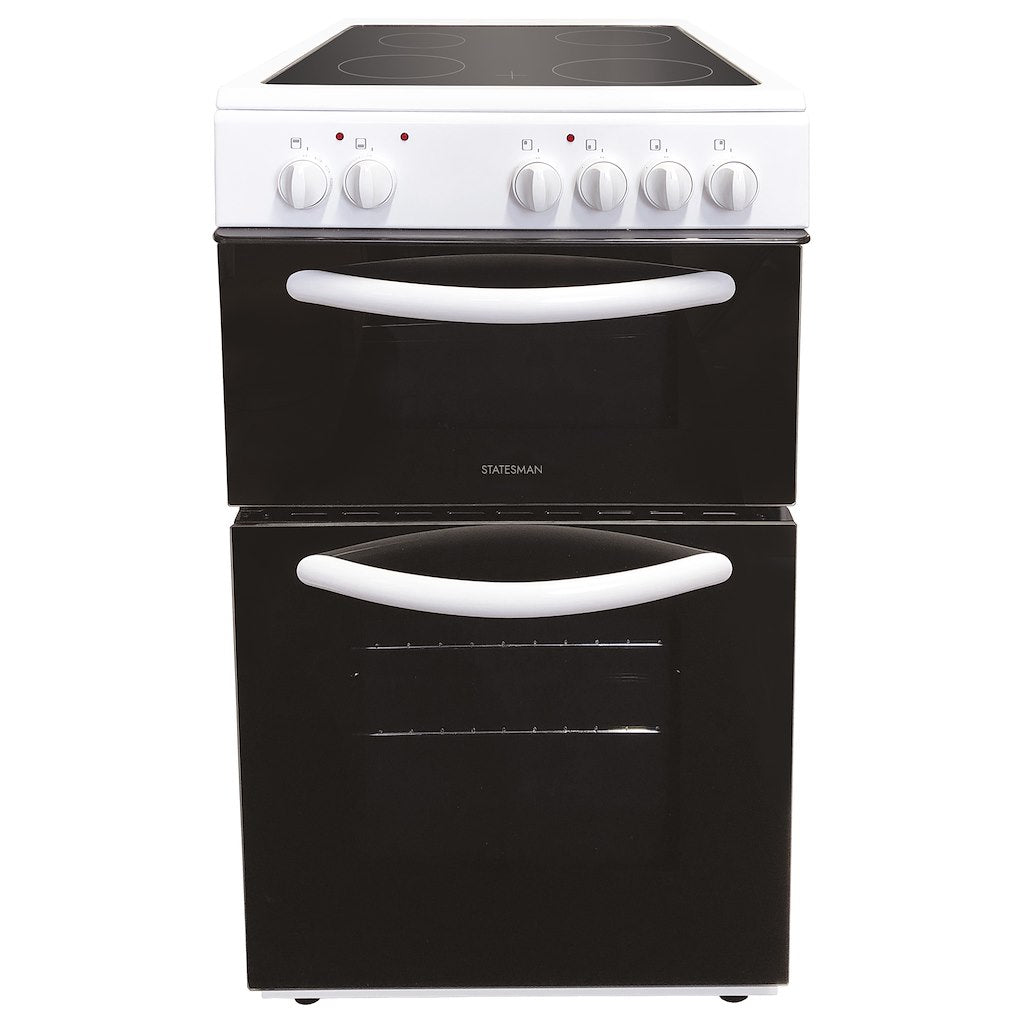Statesman EDC50W 50cm Double Oven Electric Ceramic Cooker