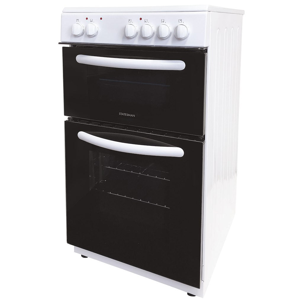 Statesman EDC50W 50cm Double Oven Electric Ceramic Cooker