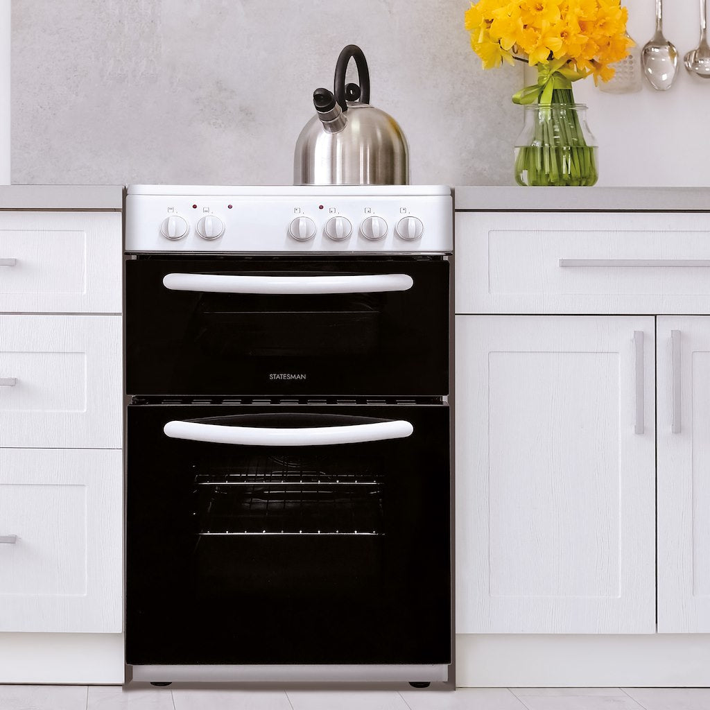 Statesman EDC50W 50cm Double Oven Electric Ceramic Cooker