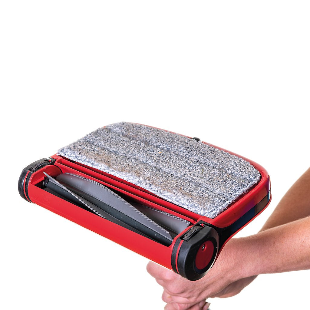 Hard Floor Sweeper with Microfibre Duster
