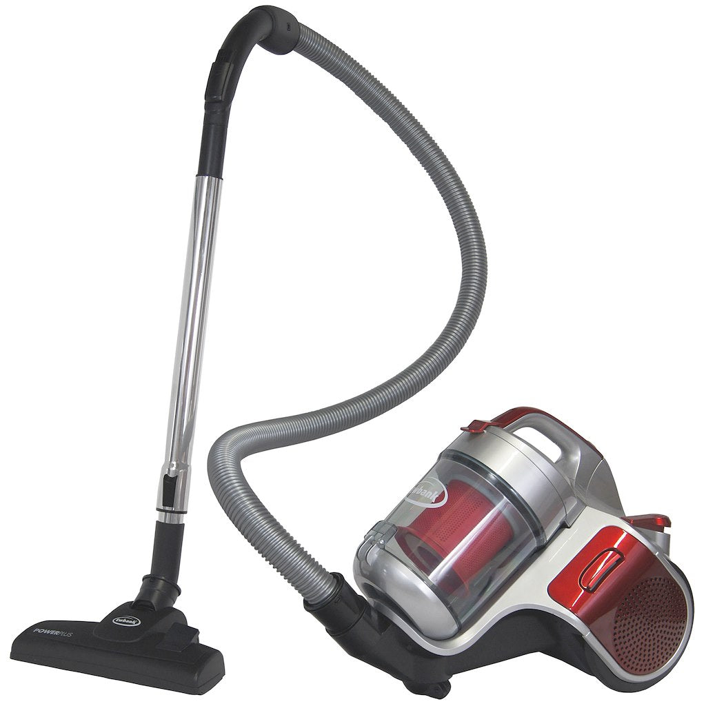 800W Bagless Pet Cylinder Vacuum - Silver/Red
