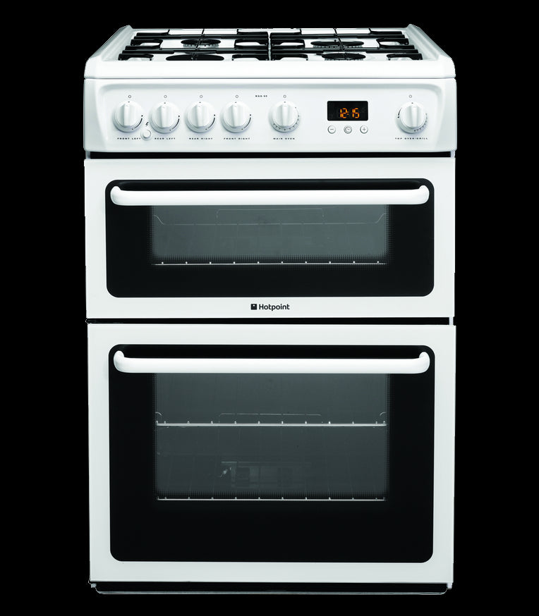Hotpoint gas freestanding double cooker: 60cm