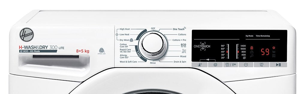 Hoover H3D 485TE/1-80 H-Wash&Dry 300 Lite 8/5kg 1400rpm E/B Rated Freestanding Washer Dryer - White