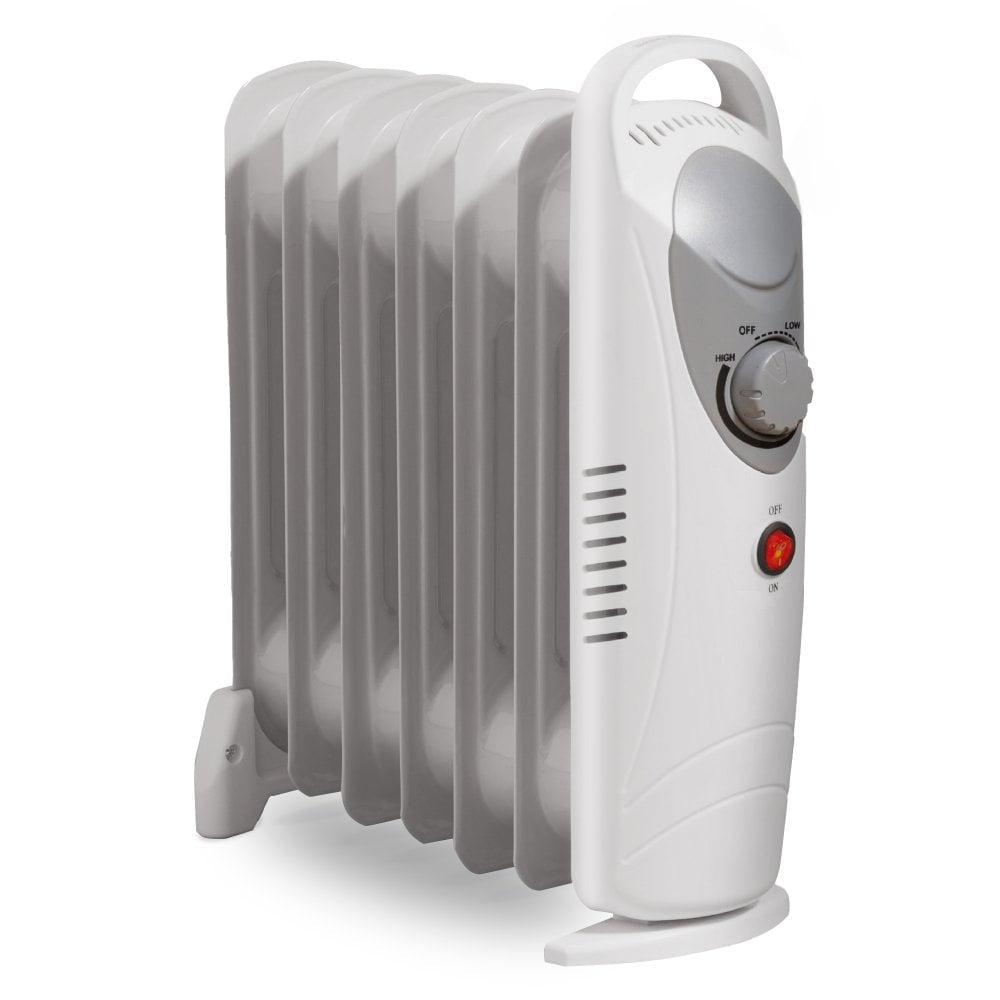 Daewoo HEA1140GE 800W Mini Oil Filled Radiator - White