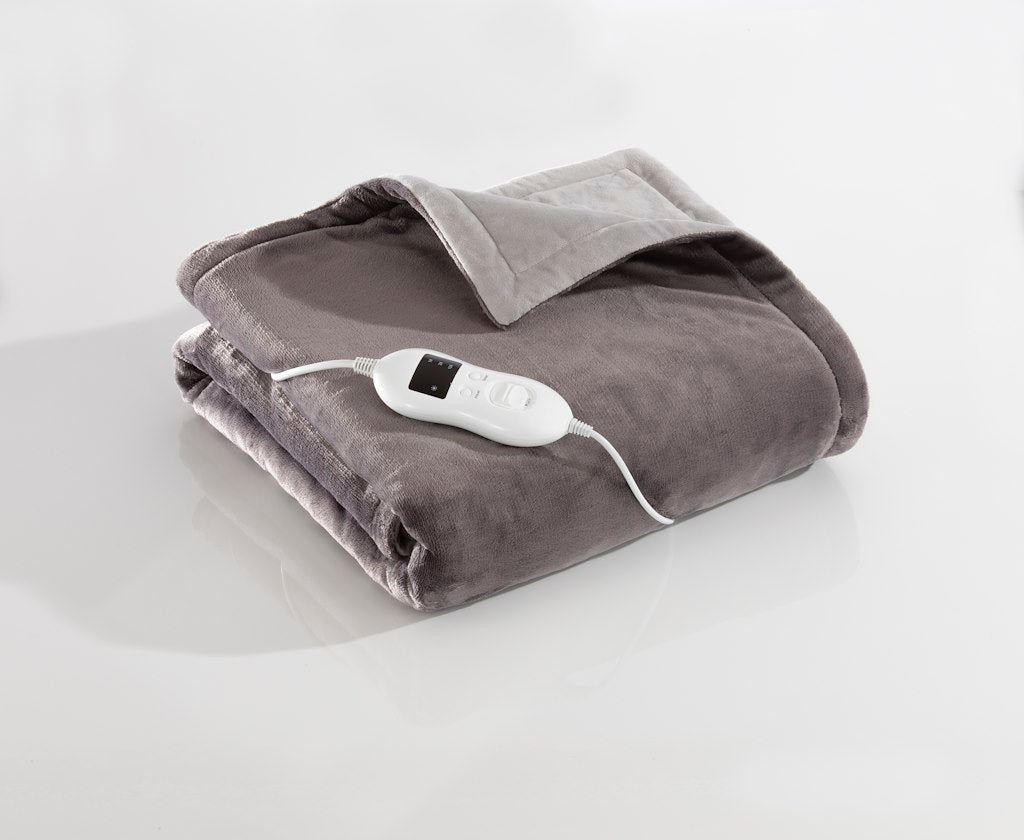 Daewoo HEA1931GE Two Tone Heated Over Throw Blanket 160x120cm