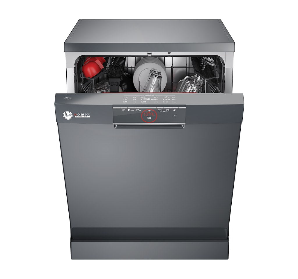 Hoover H-Dish 500 16 Place Dishwasher, Graphite