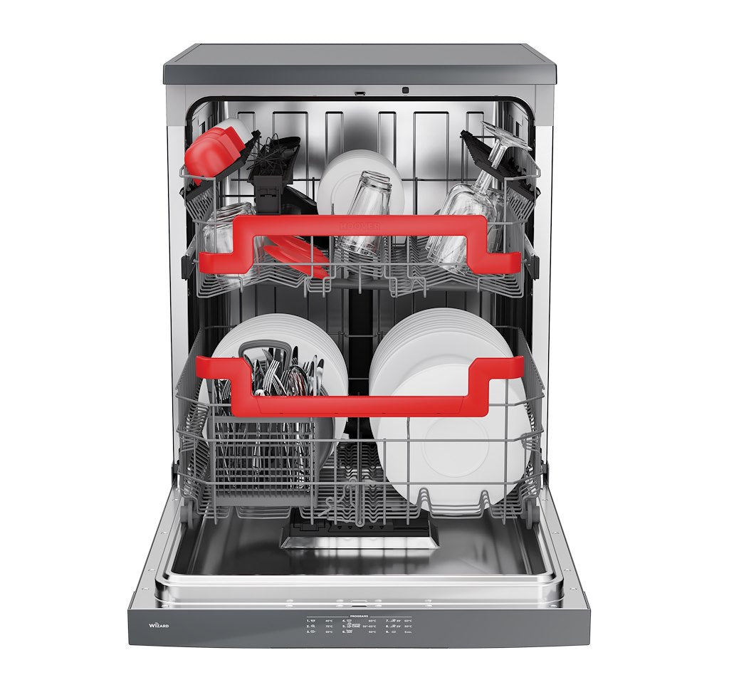 Hoover H-Dish 500 16 Place Dishwasher, Graphite