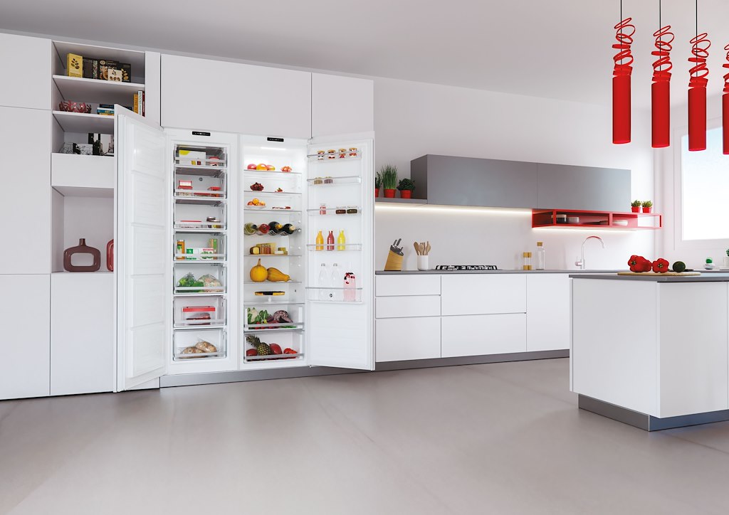 Hoover HOUS518EWK Integrated Tall Freezer - White - E Rated