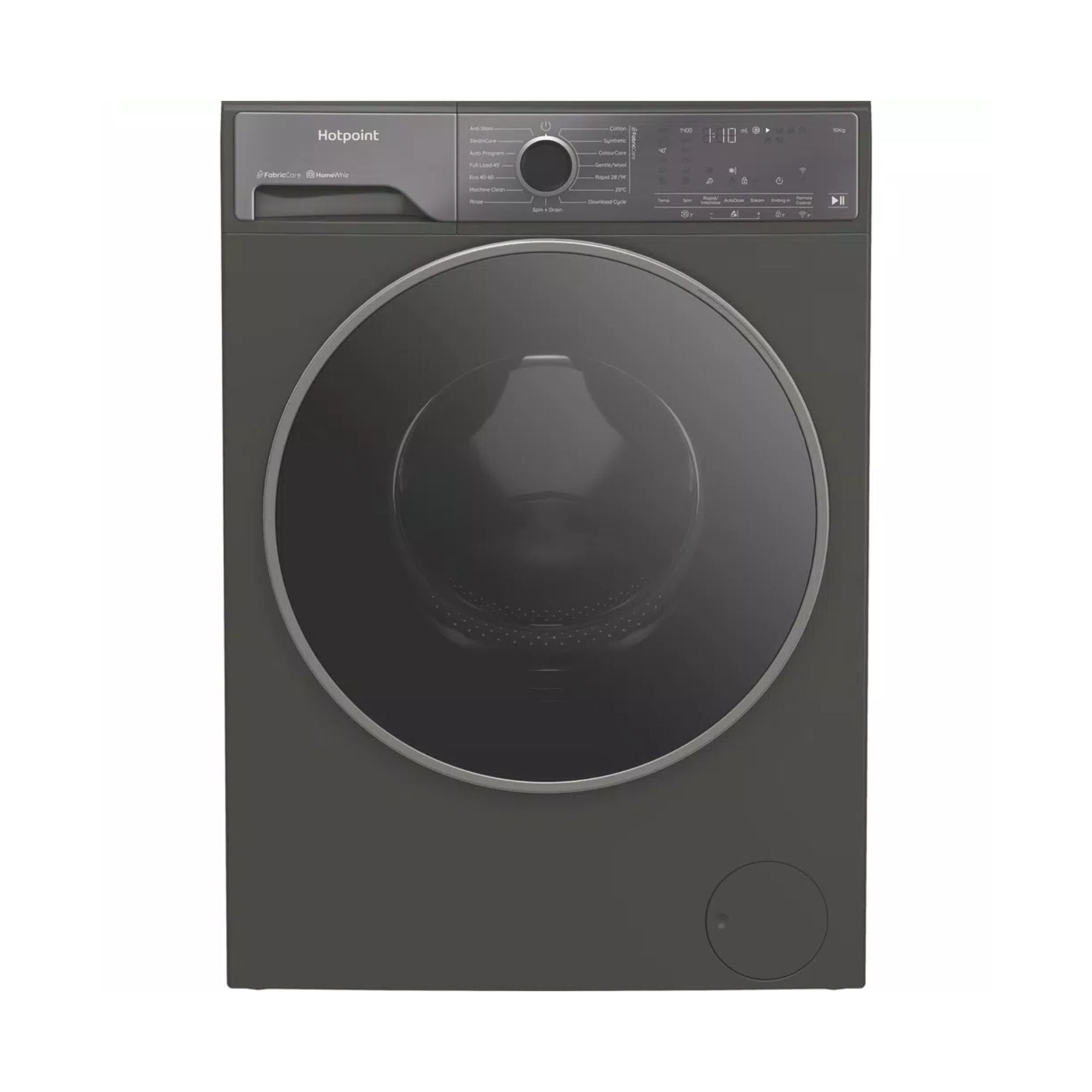 Hotpoint HP105GACARE Fabric Care Pro 10kg Washing Machine - Grey - A-50% Rated