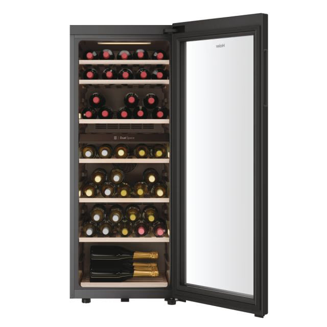 Haier HWS77GDAU1 Freestanding Wine Cooler - Black - G Rated
