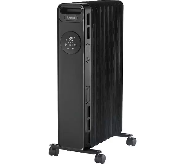 Igenix IG2621BL 2000W Digital Oil filled Radiator Black