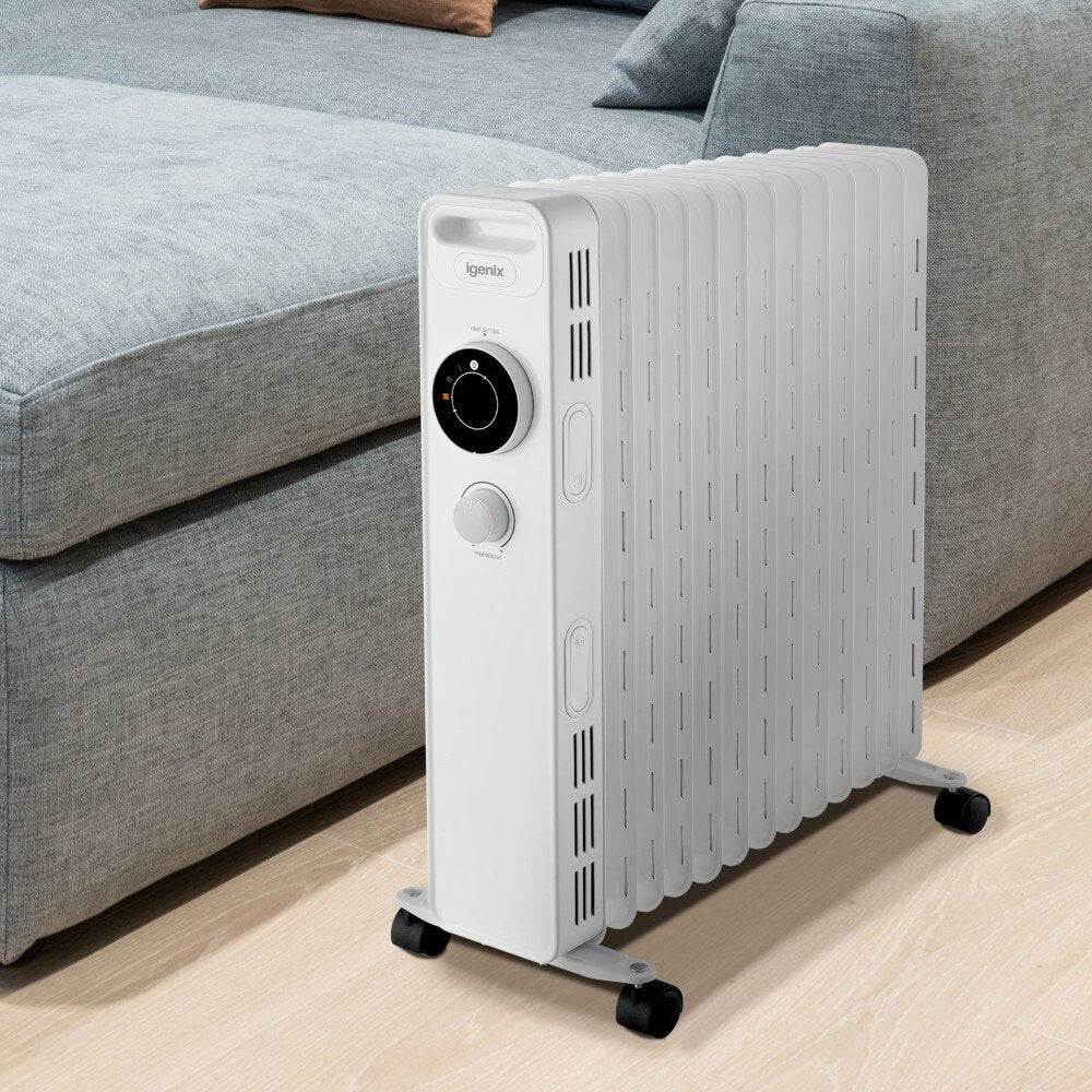 2500W Oil Filled Radiator White