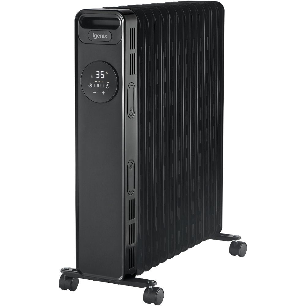 Igenix IG2626BL 2500W Digital Oil filled Radiator Black