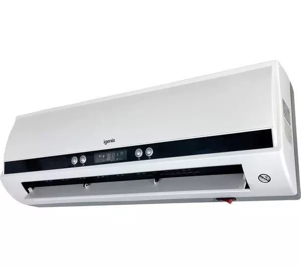 2000W PTC Wall Fan Heater White