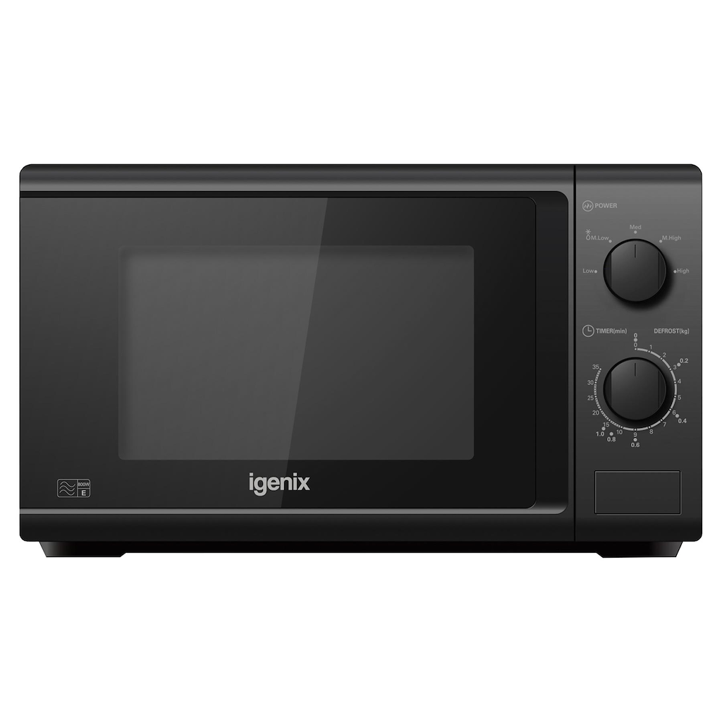 Igenix IGM0820B 20 Litre 800W Manual Microwave - Black