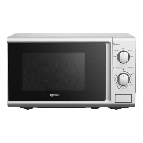 Igenix 800W 20L Silver Manual Microwave