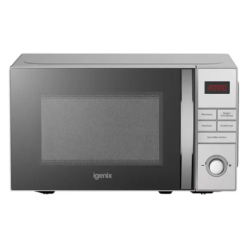 Igenix 800W 20L Stainless Steel Digital Microwave