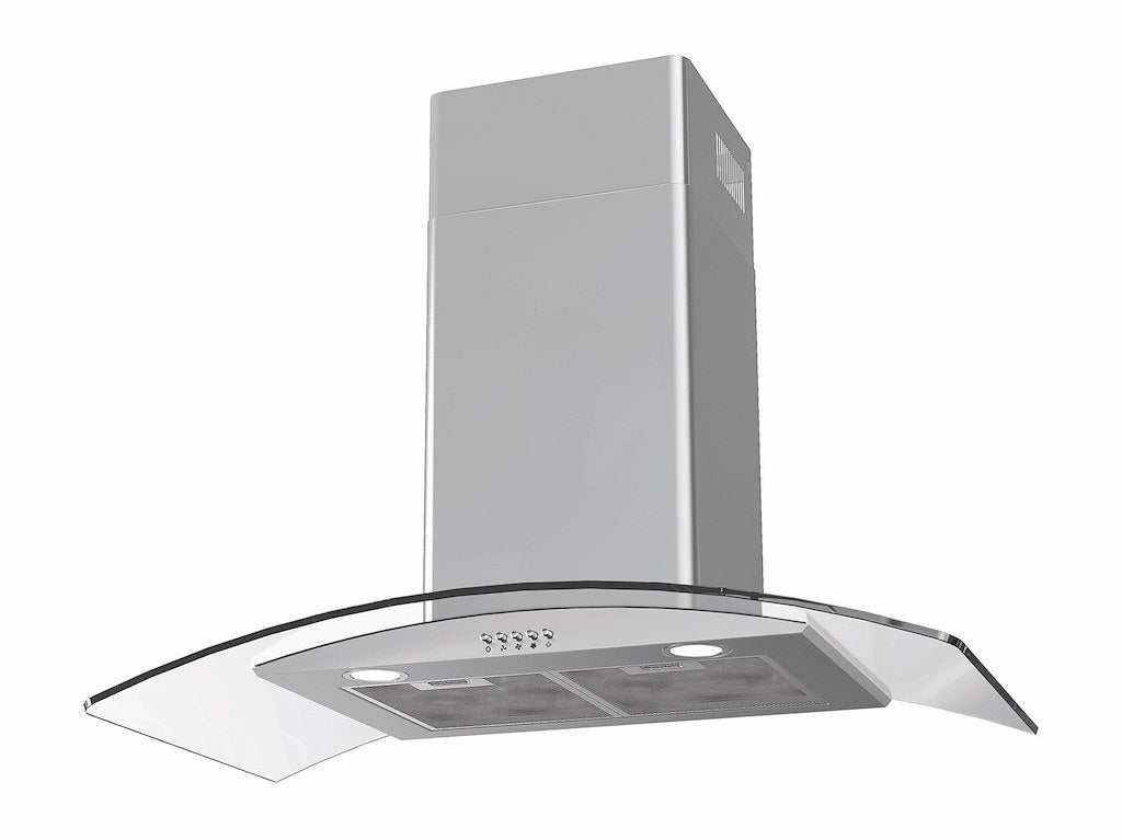 Lifestyle LSHDGC90S 90cm Curved Glass Chimney Hood