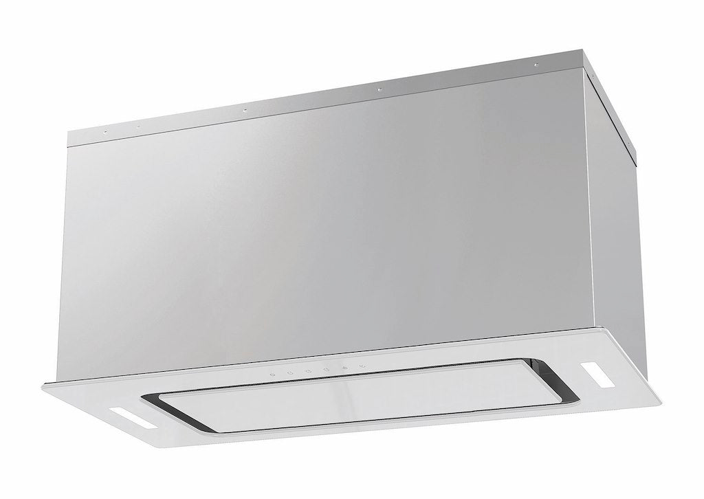 Lifestyle LSHDGCA75W 75cm Canopy Hood White Glass