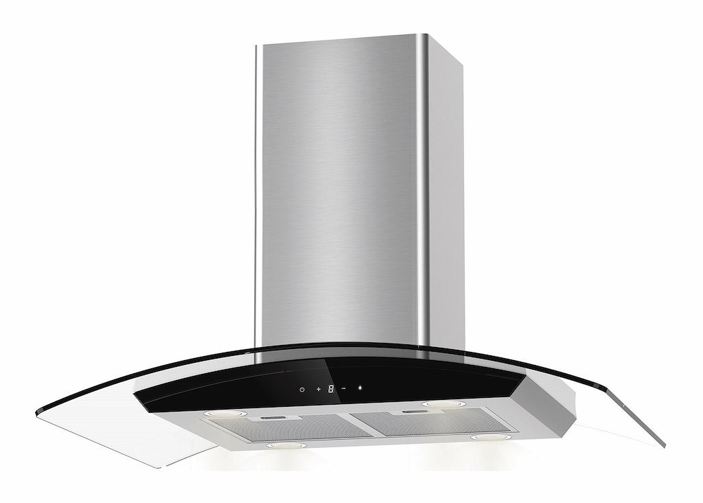 Lifestyle LSHDIS90S 90cm Island Curved Glass Hood