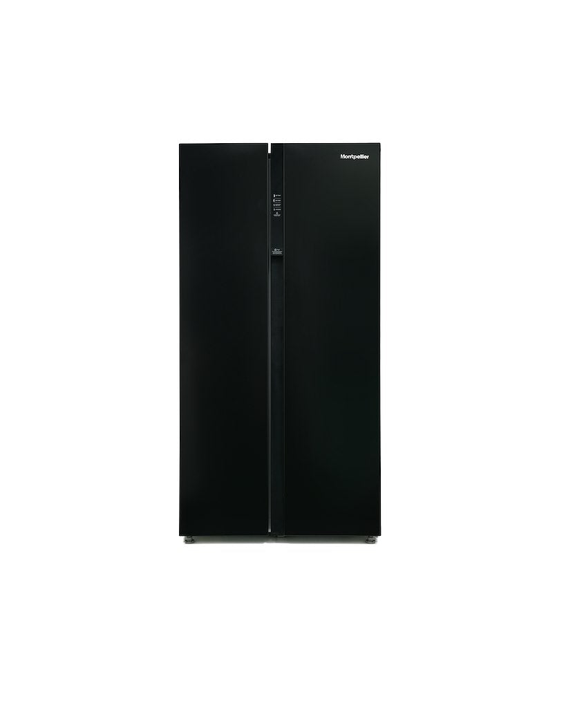 Montpellier M510BK Side-By-Side Fridge Freezer