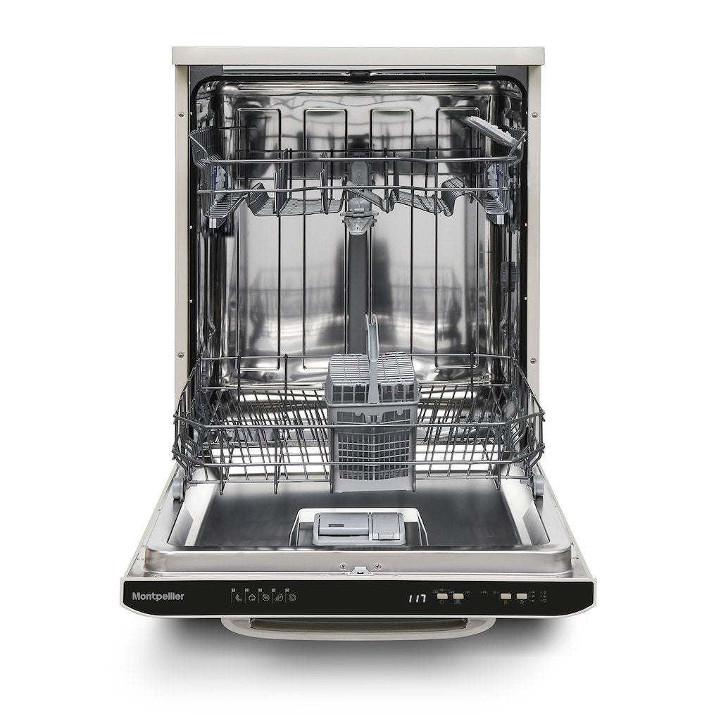 Montpellier MAB1353DC 60cm Retro 13 Place Setting Dishwasher In Cream