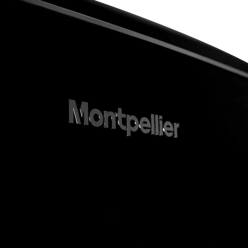 Montpellier MAB2035EK Retro Undercounter Fridge Freezer In Black