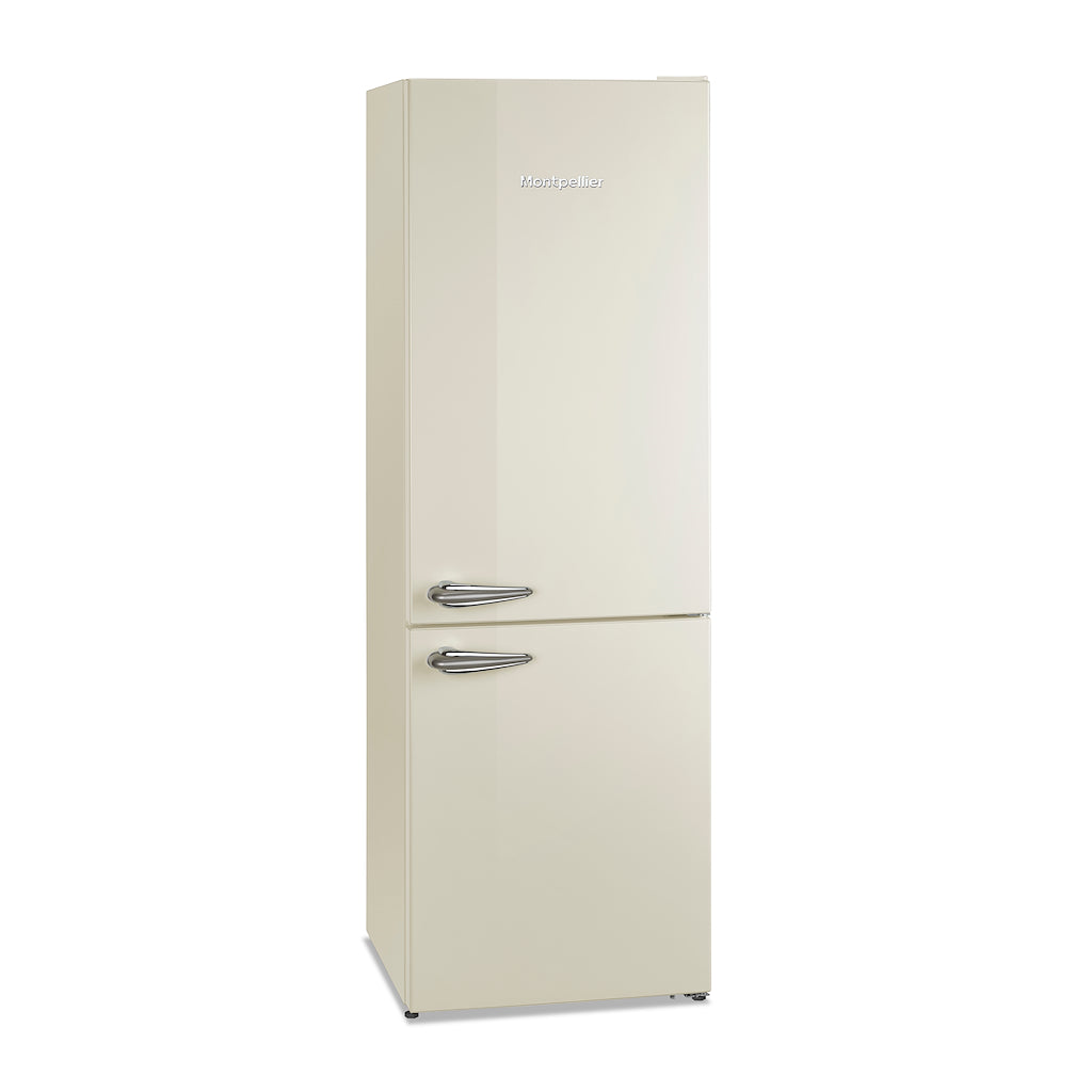 Montpellier MAB386C Retro Total No Frost Fridge Freezer in Cream