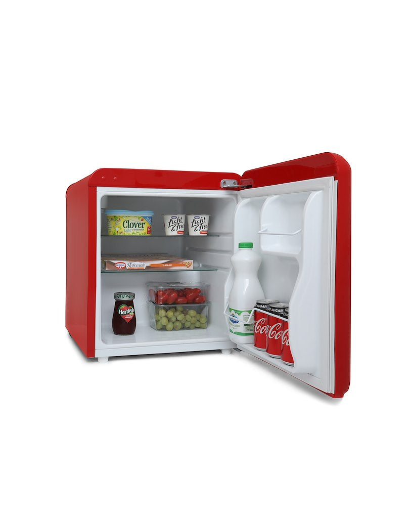 Montpellier MAB50R Table Top Retro Fridge - Red