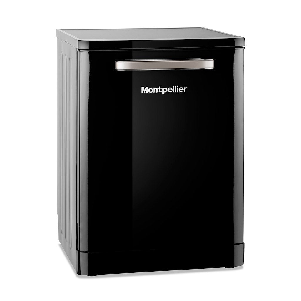 Montpellier MAB6015K 60cm Freestanding Retro Dishwasher in Black