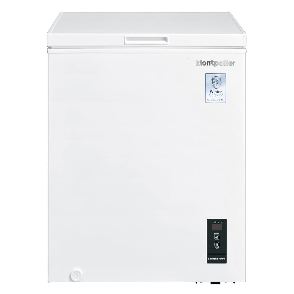 Montpellier MCF140WLED 142 Litre Chest Freezer