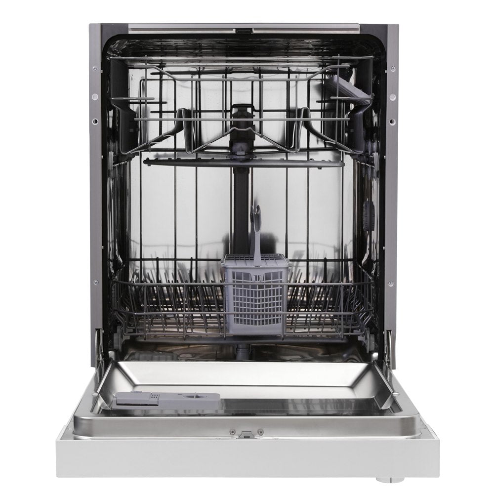 Montpellier MDI655W Full Size 60cm Semi Integrated Dishwasher in White