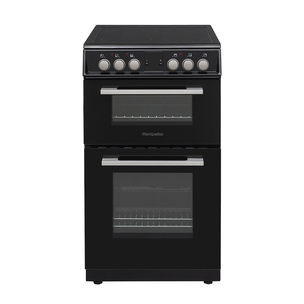 Montpellier MDOC50FK 50cm Double Ceramic Cooker in Black