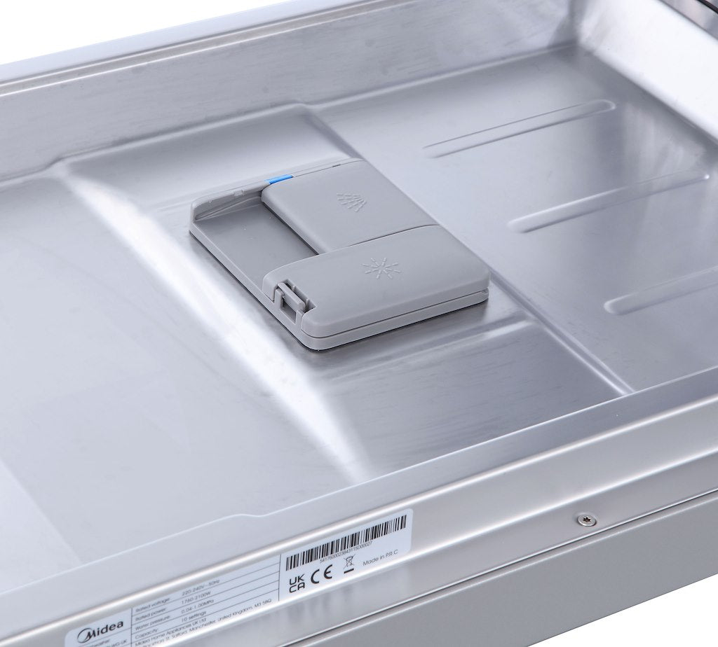 Midea MDWEF1034C(S)-WG-UK 10 Place Setting Freestanding Slimline 45cm Dishwasher - Silver