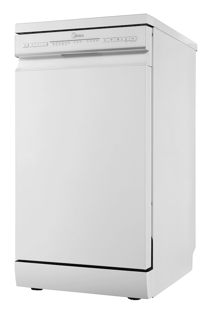 Midea MDWEF1034C(W)-WG-UK 10 Place Setting Freestanding Slimline 45cm Dishwasher - White