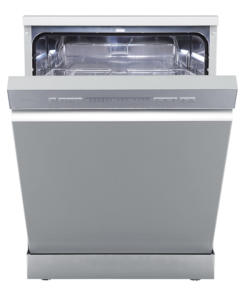 Midea MDWPF1233C(S)-WG-UK 12 Place Setting Freestanding 60cm Dishwasher - Silver