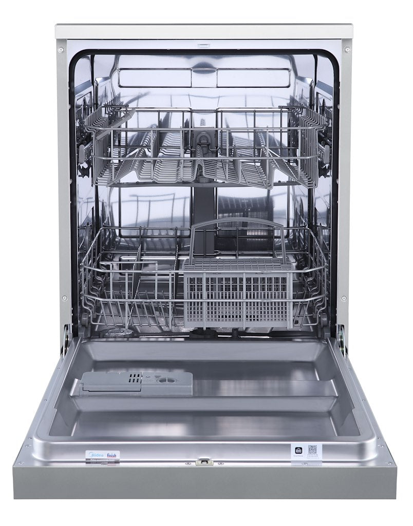 Midea MDWPF1233C(S)-WG-UK 12 Place Setting Freestanding 60cm Dishwasher - Silver