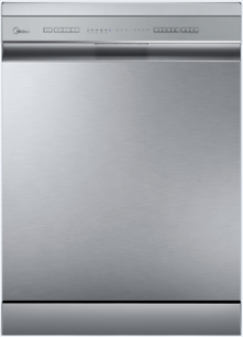 Midea MDWPF1233C(S)-WG-UK 12 Place Setting Freestanding 60cm Dishwasher - Silver