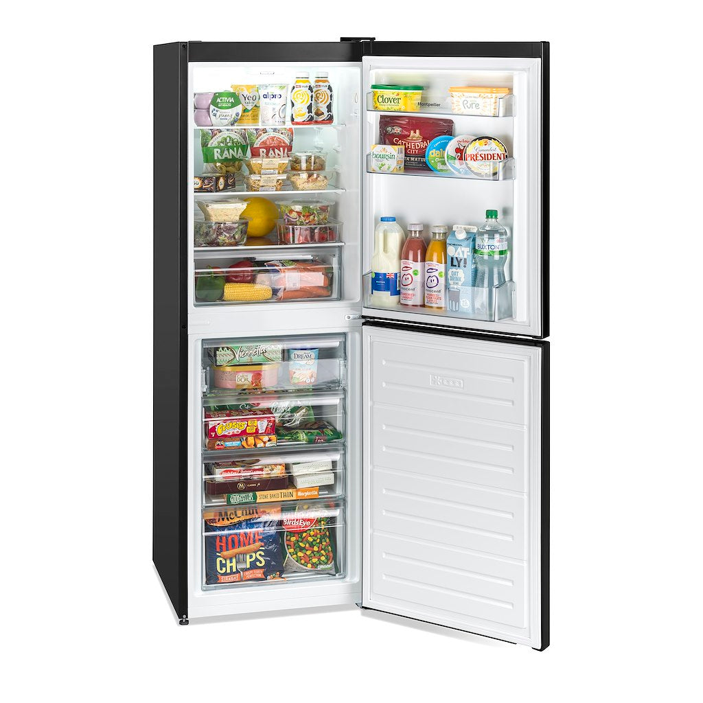 Montpellier MFF165K 50/50 Frost Free Fridge Freezer in Black