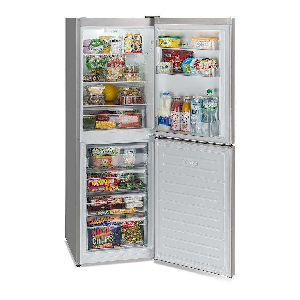 Montpellier MFF165S 50/50 Frost Free Fridge Freezer in Silver
