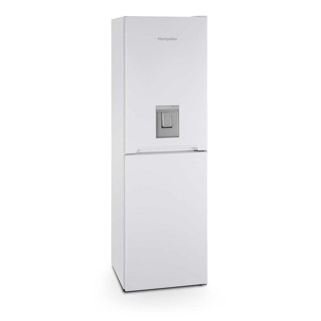 Montpellier MFF183EWWD Frost Free Fridge Freezer With Water Dispenser In White