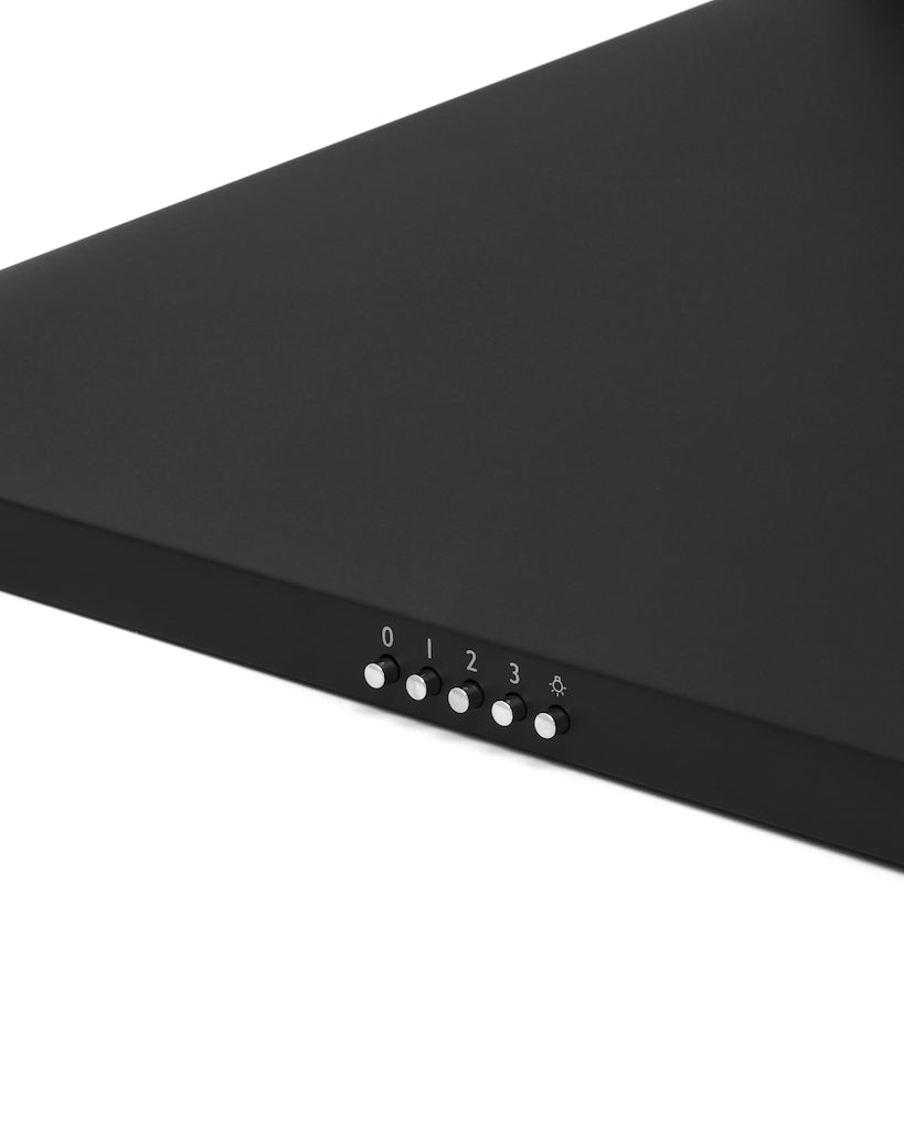 Montpellier MH700BK 70cm Black Chimney Hood