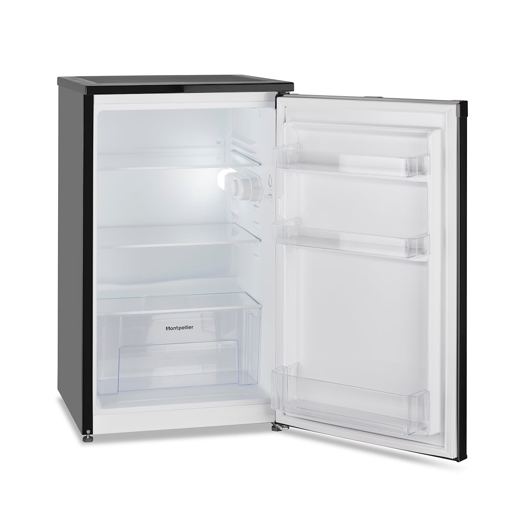 Montpellier MLA48BK Undercounter Larder Fridge in Black