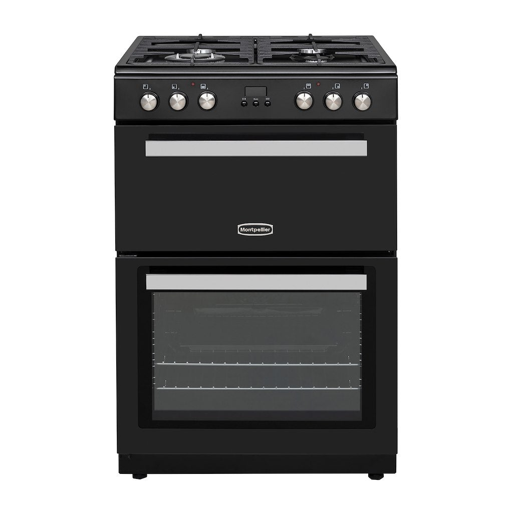 Montpellier MMRDF60FK 60cm Dual Fuel Mini Range Cooker in Black