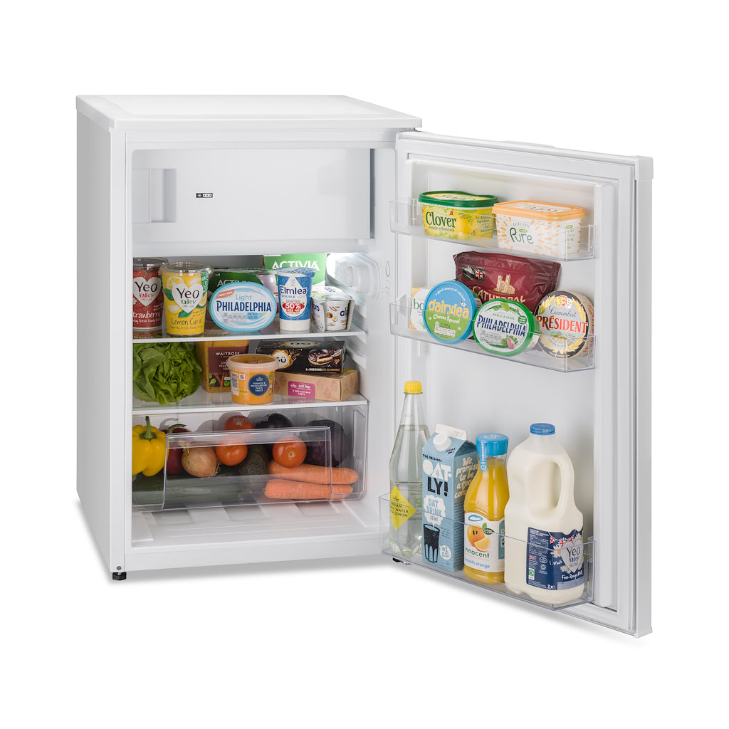 Montpellier MRF54W Undercounter Fridge with 4* Icebox in White