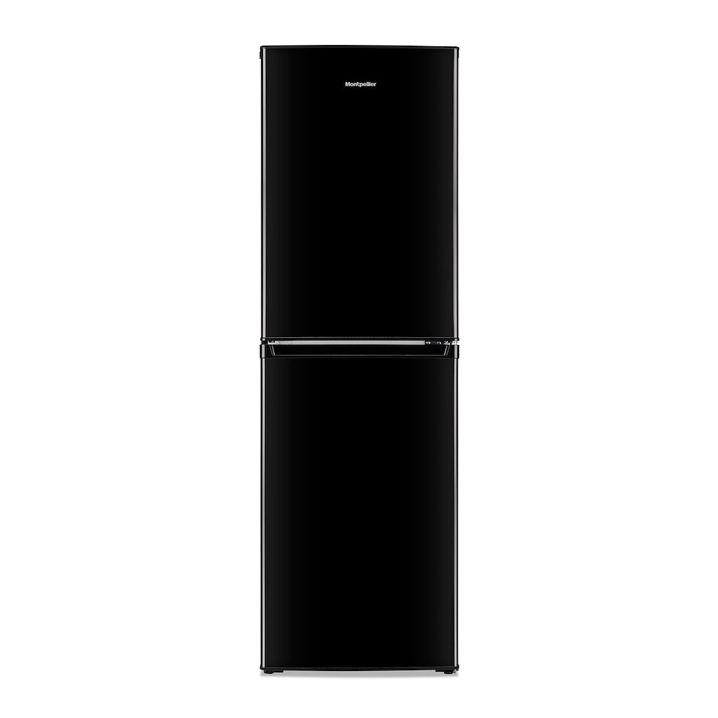 Montpellier MS175BK 50/50 Static Fridge Freezer in Black