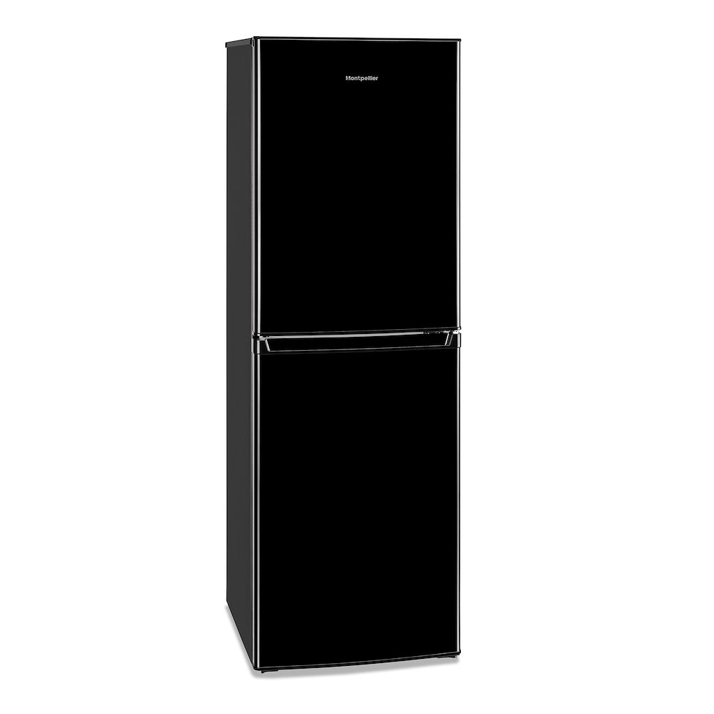 Montpellier MS175BK 50/50 Static Fridge Freezer in Black
