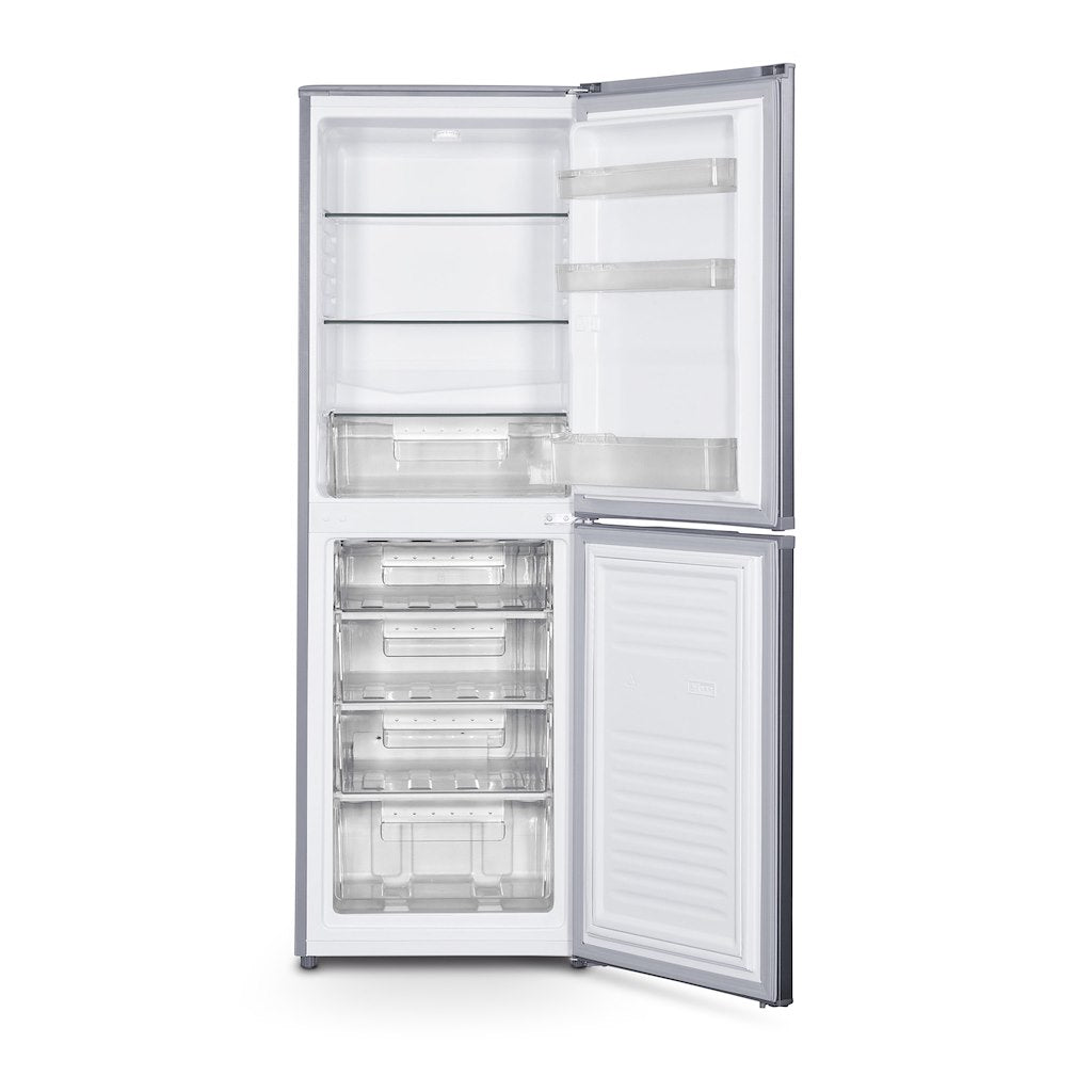 Montpellier MS175ES Static 50/50 Fridge Freezer In Silver