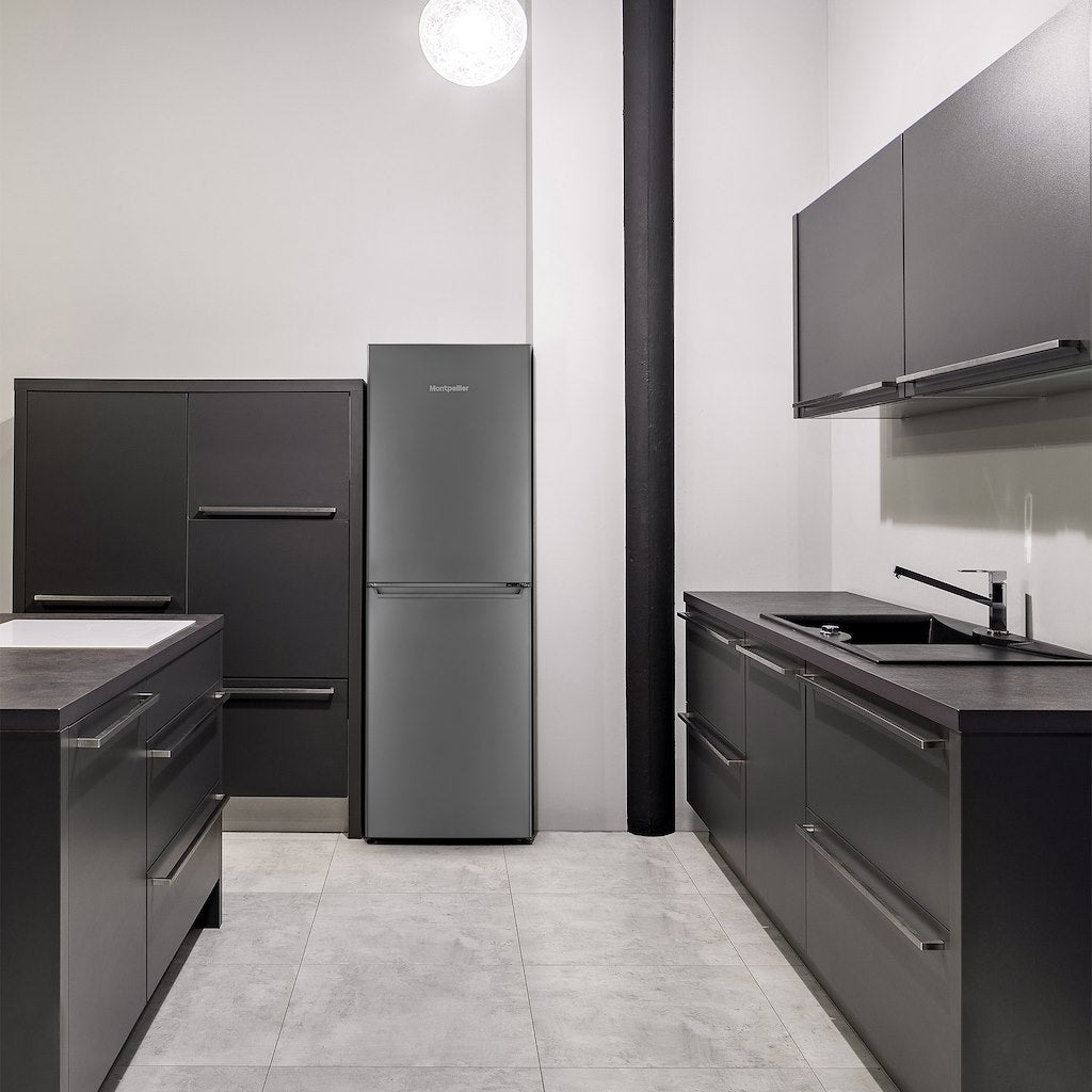 Montpellier MS175ES Static 50/50 Fridge Freezer In Silver